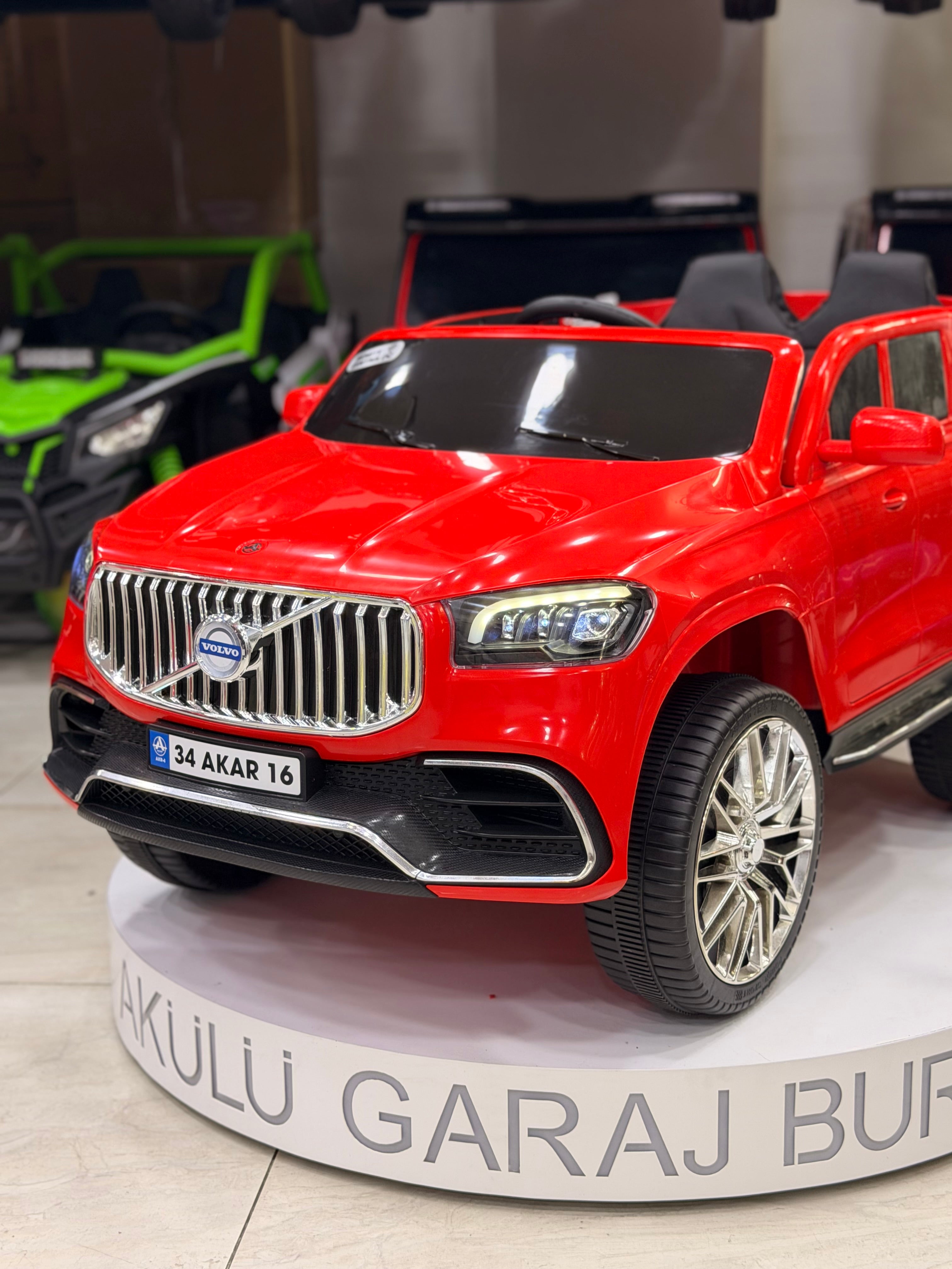 VOLVO AKÜLÜ ARABA 12W 0-6 YAŞ KIRMIZI