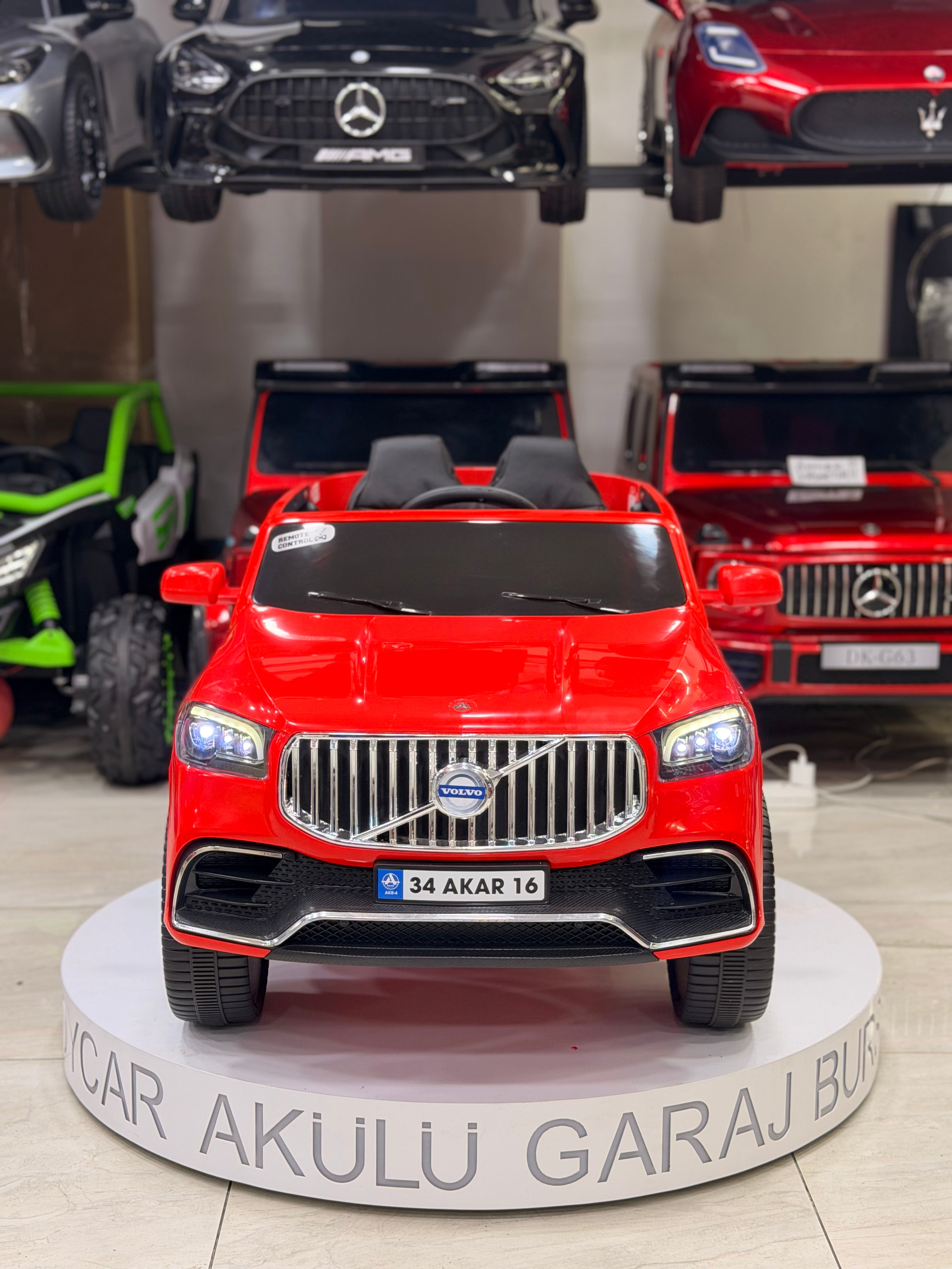 VOLVO AKÜLÜ ARABA 12W 0-6 YAŞ KIRMIZI