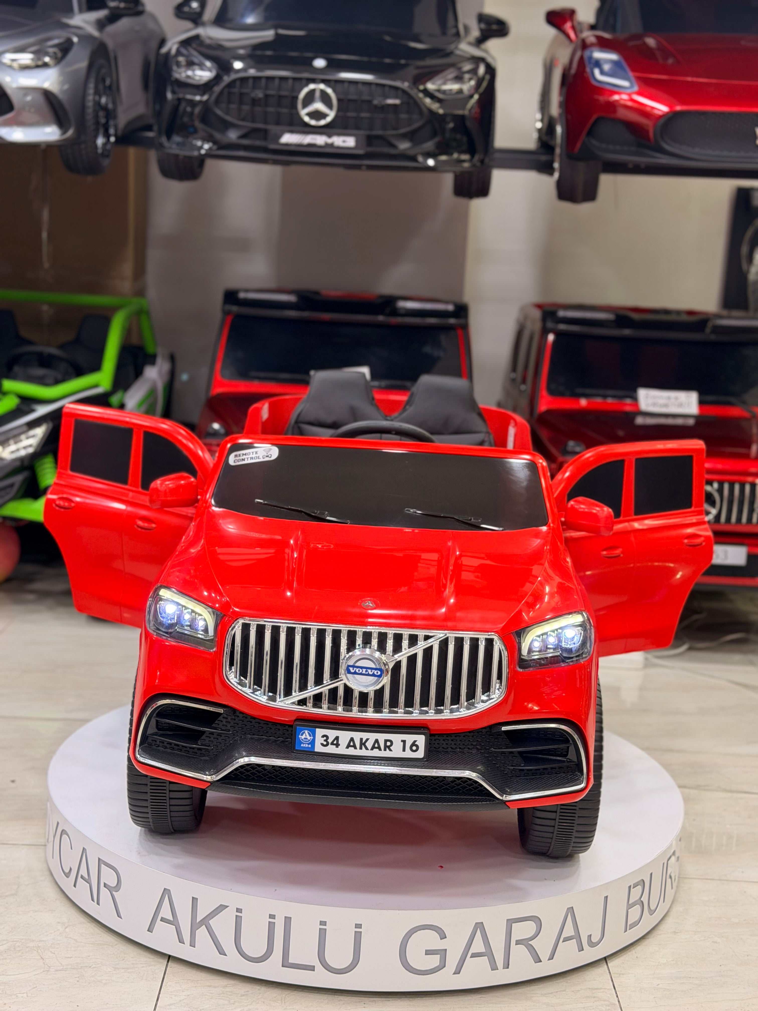 VOLVO AKÜLÜ ARABA 12W 0-6 YAŞ KIRMIZI