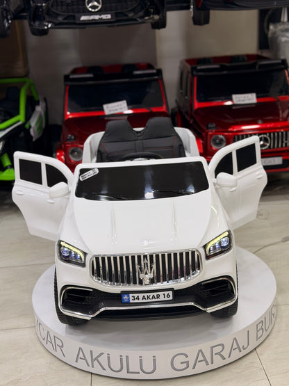 MASERATİ AKÜLÜ ARABA 12W 0-6 YAŞ BEYAZ