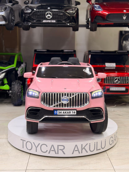 VOLVO AKÜLÜ ARABA 12W 0-6 YAŞ PEMBE