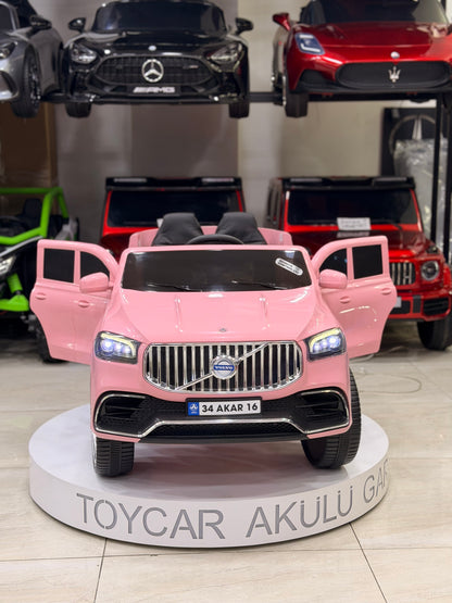 VOLVO AKÜLÜ ARABA 12W 0-6 YAŞ PEMBE