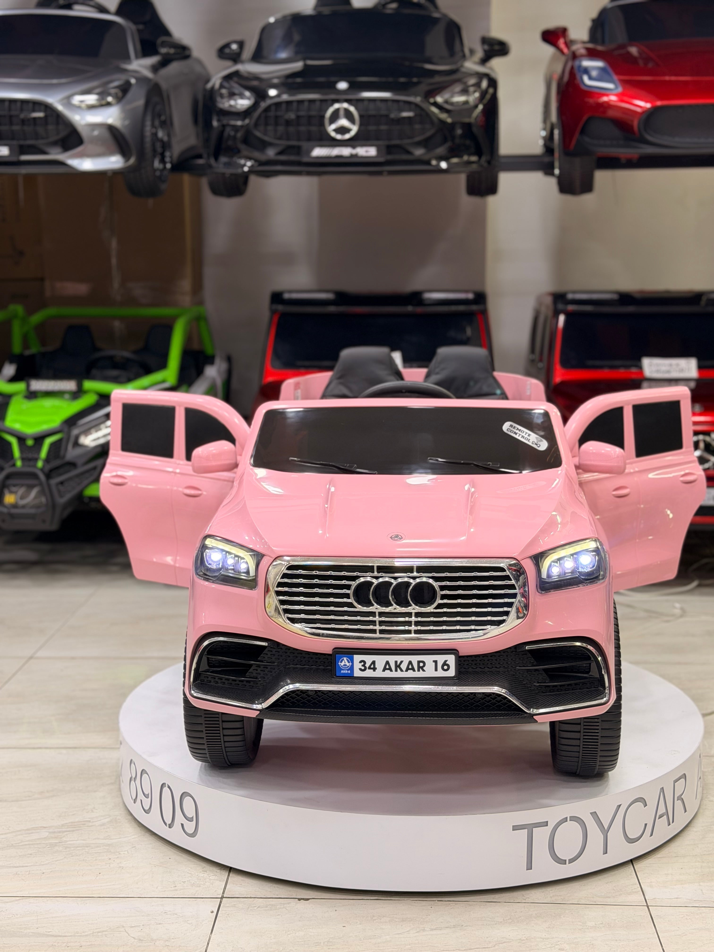 AUDİ AKÜLÜ ARABA 0-6 YAŞ PEMBE