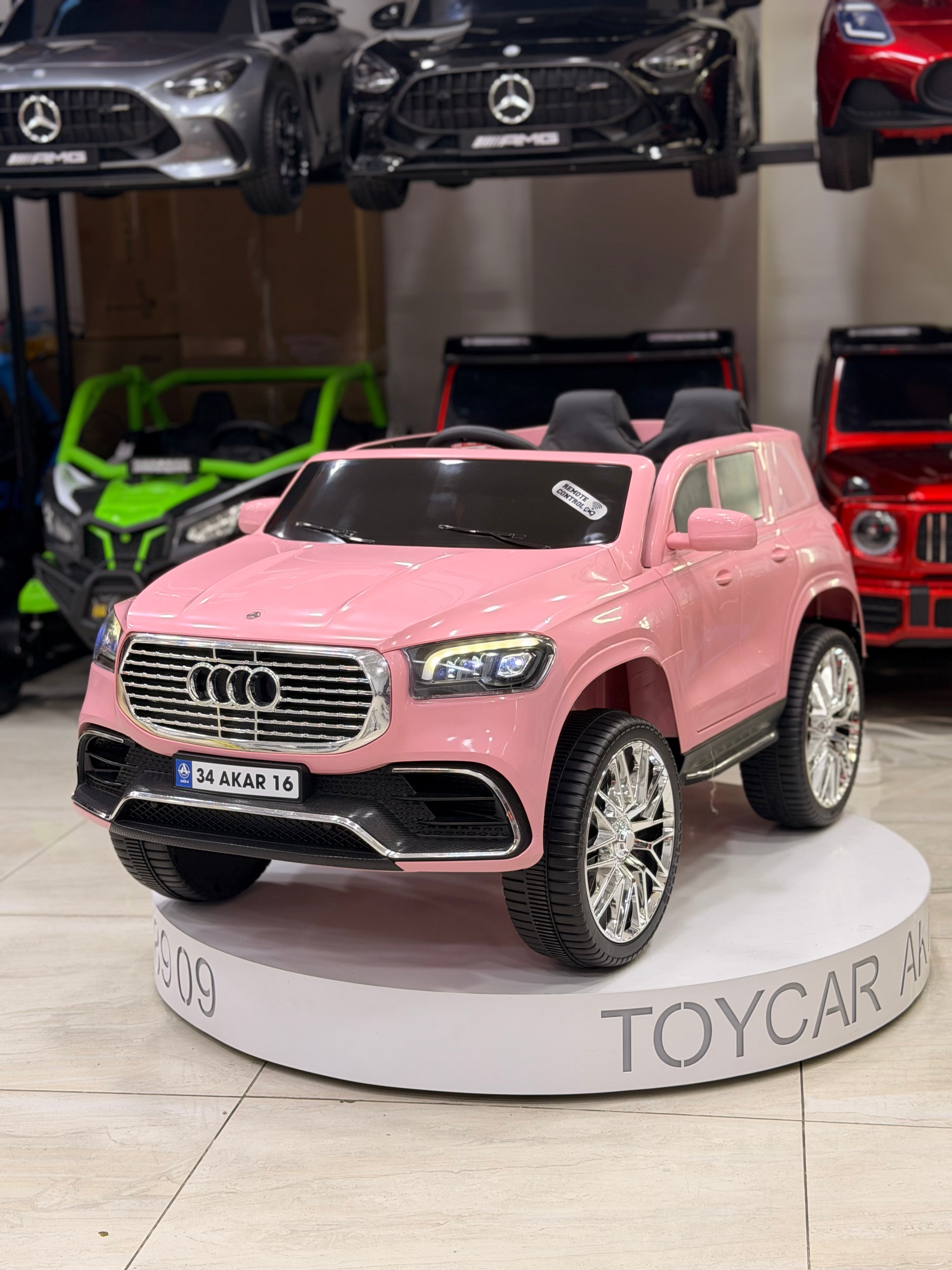 AUDİ AKÜLÜ ARABA 0-6 YAŞ PEMBE