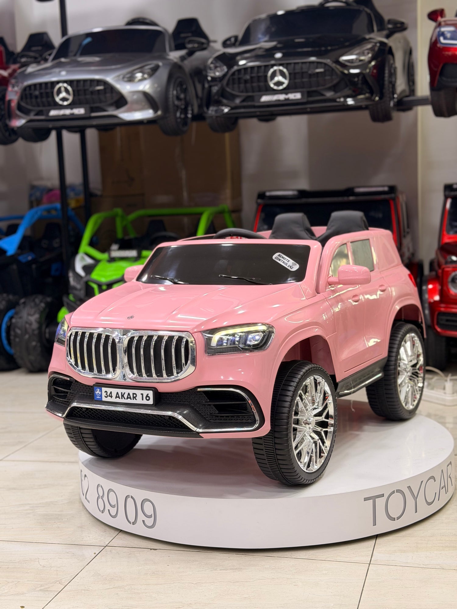 BMW AKÜLÜ ARABA 12W 0-6 YAŞ PEMBE