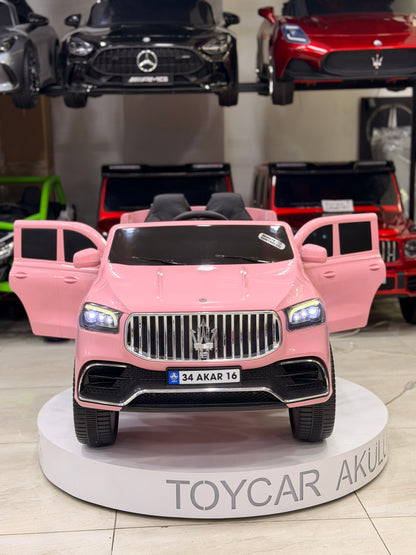MASERATİ AKÜLÜ ARABA 12W 0-6 YAŞ PEMBE