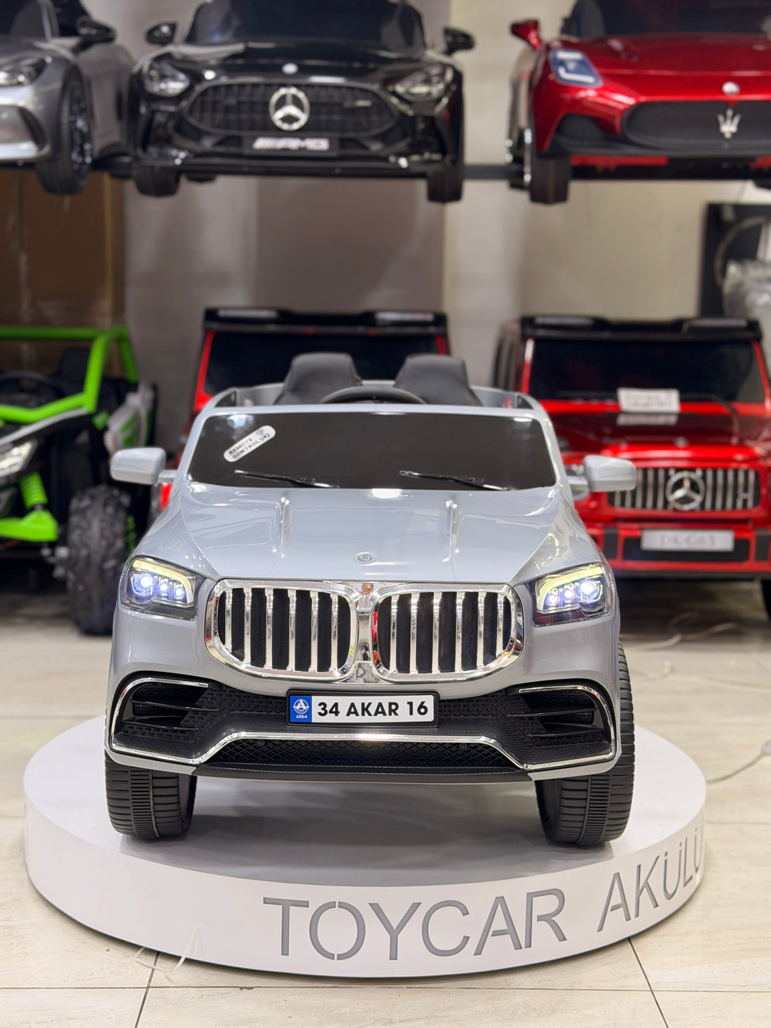 BMW AKÜLÜ ARABA 12W 0-6 YAŞ GRİ