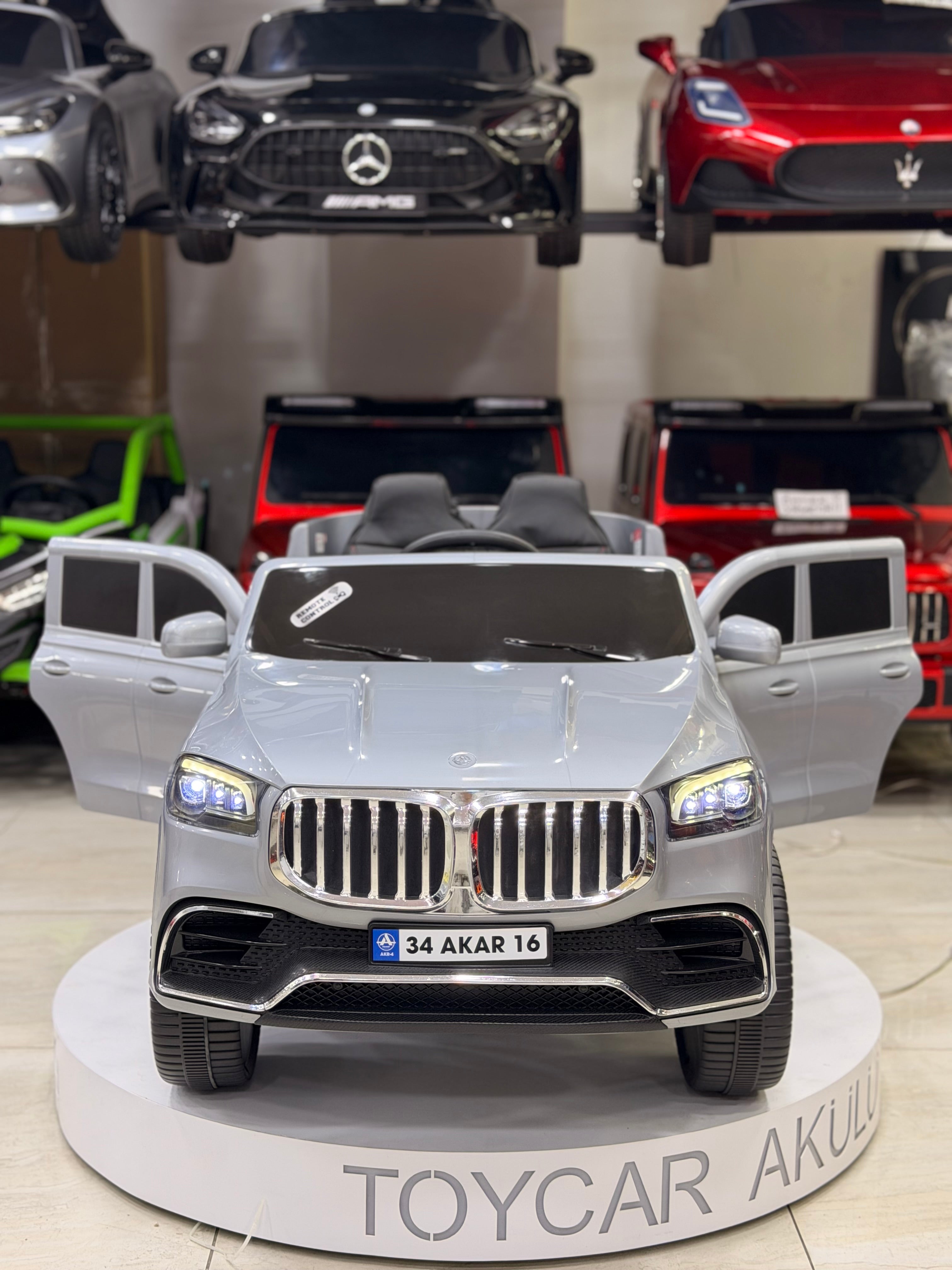 BMW AKÜLÜ ARABA 12W 0-6 YAŞ GRİ