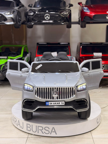 MASERATİ AKÜLÜ ARABA 12W 0-6 YAŞ GRİ