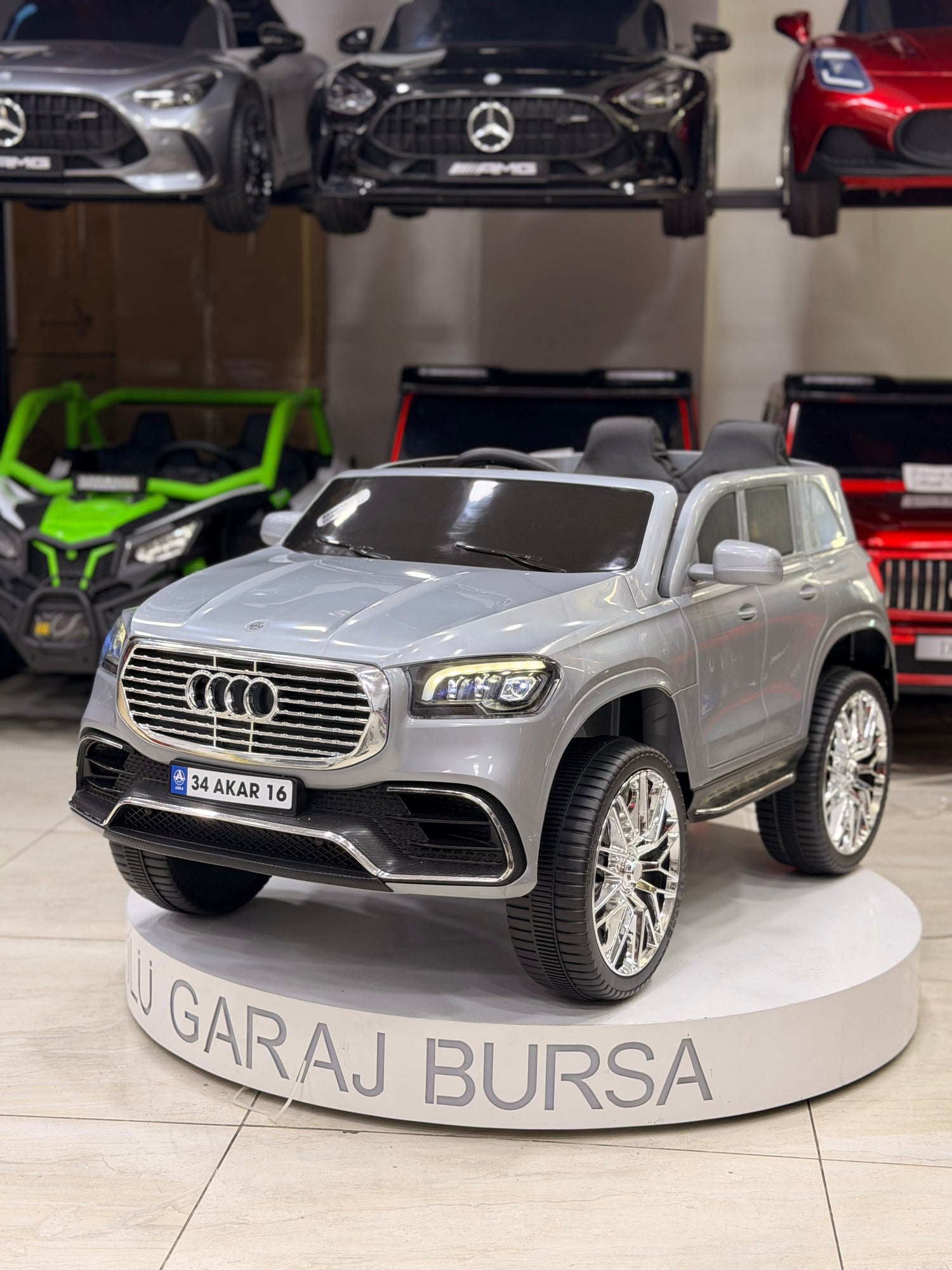 AUDİ AKÜLÜ ARABA 0-6 YAŞ GRİ