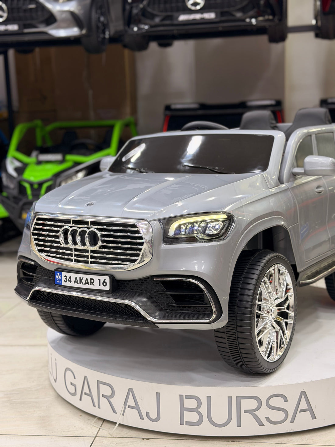 AUDİ AKÜLÜ ARABA 0-6 YAŞ GRİ