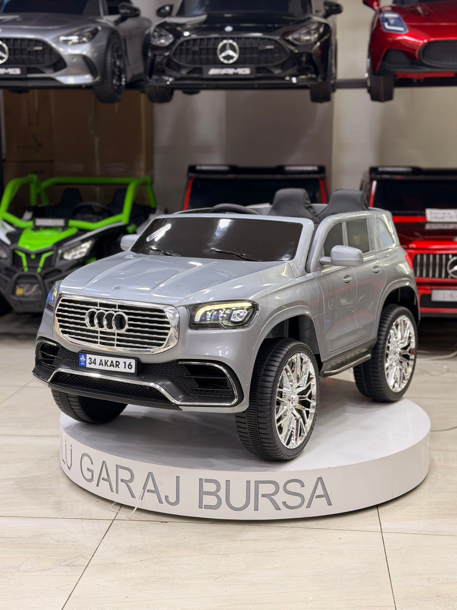 AUDİ AKÜLÜ ARABA 0-6 YAŞ GRİ