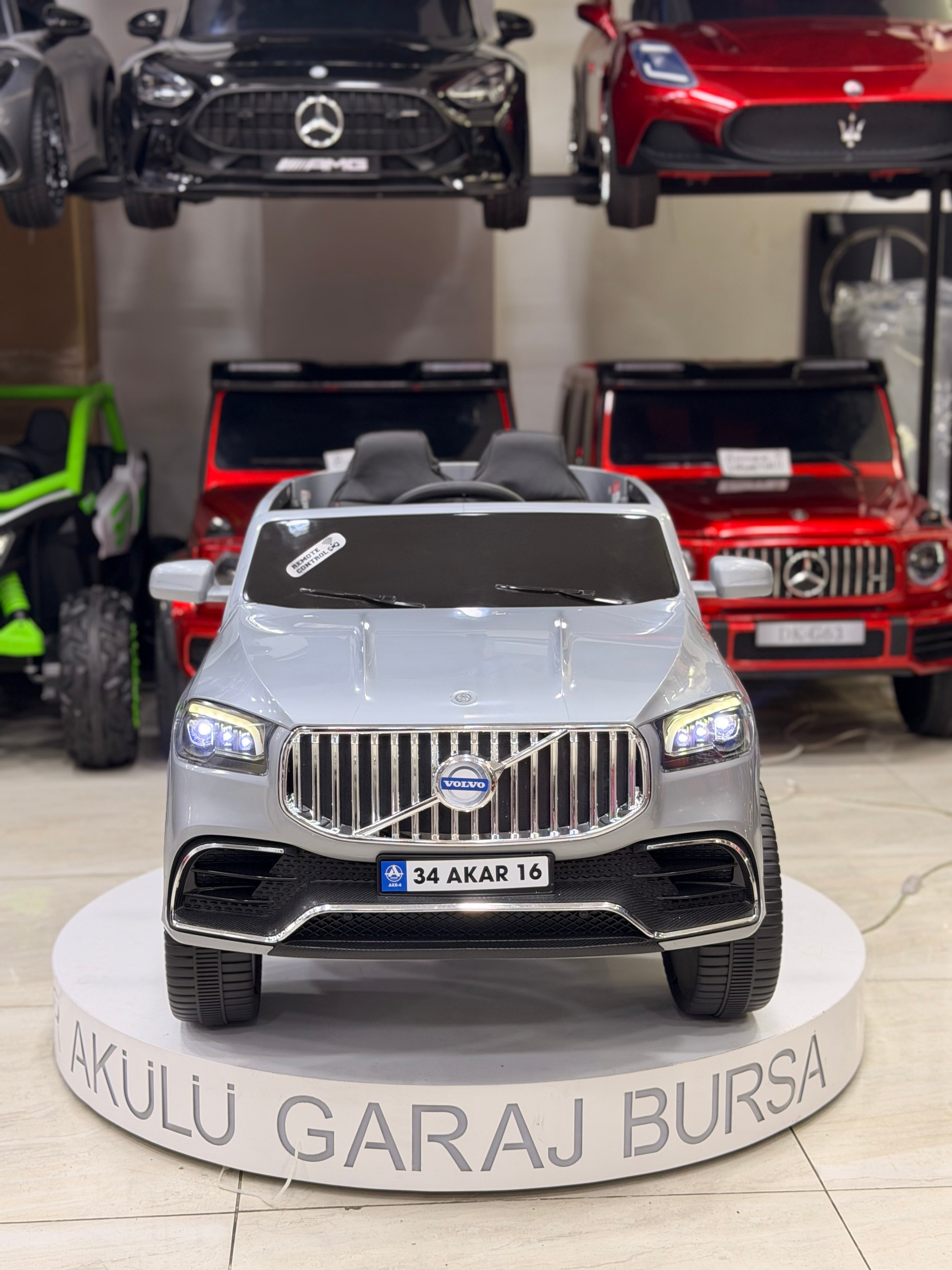 VOLVO AKÜLÜ ARABA 12W 0-6 YAŞ GRİ