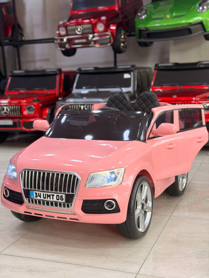 AUDİ AKÜLÜ ARABA 12W 0-6 YAŞ PEMBE