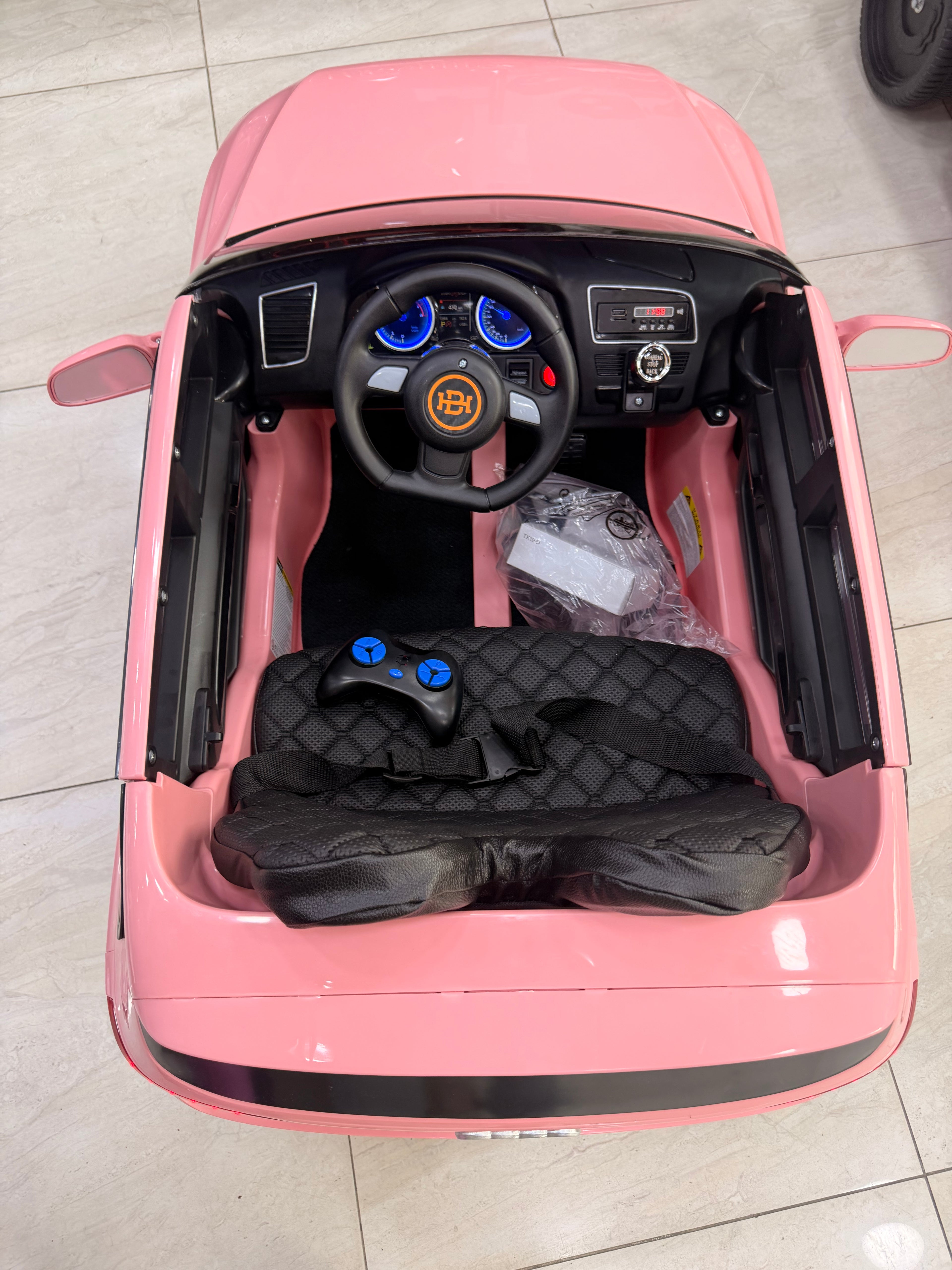 AUDİ AKÜLÜ ARABA 12W 0-6 YAŞ PEMBE