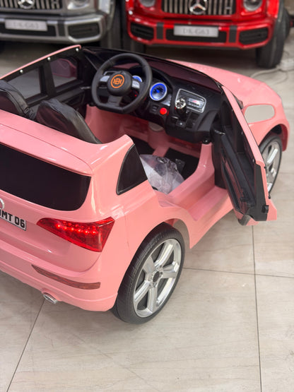 AUDİ AKÜLÜ ARABA 12W 0-6 YAŞ PEMBE