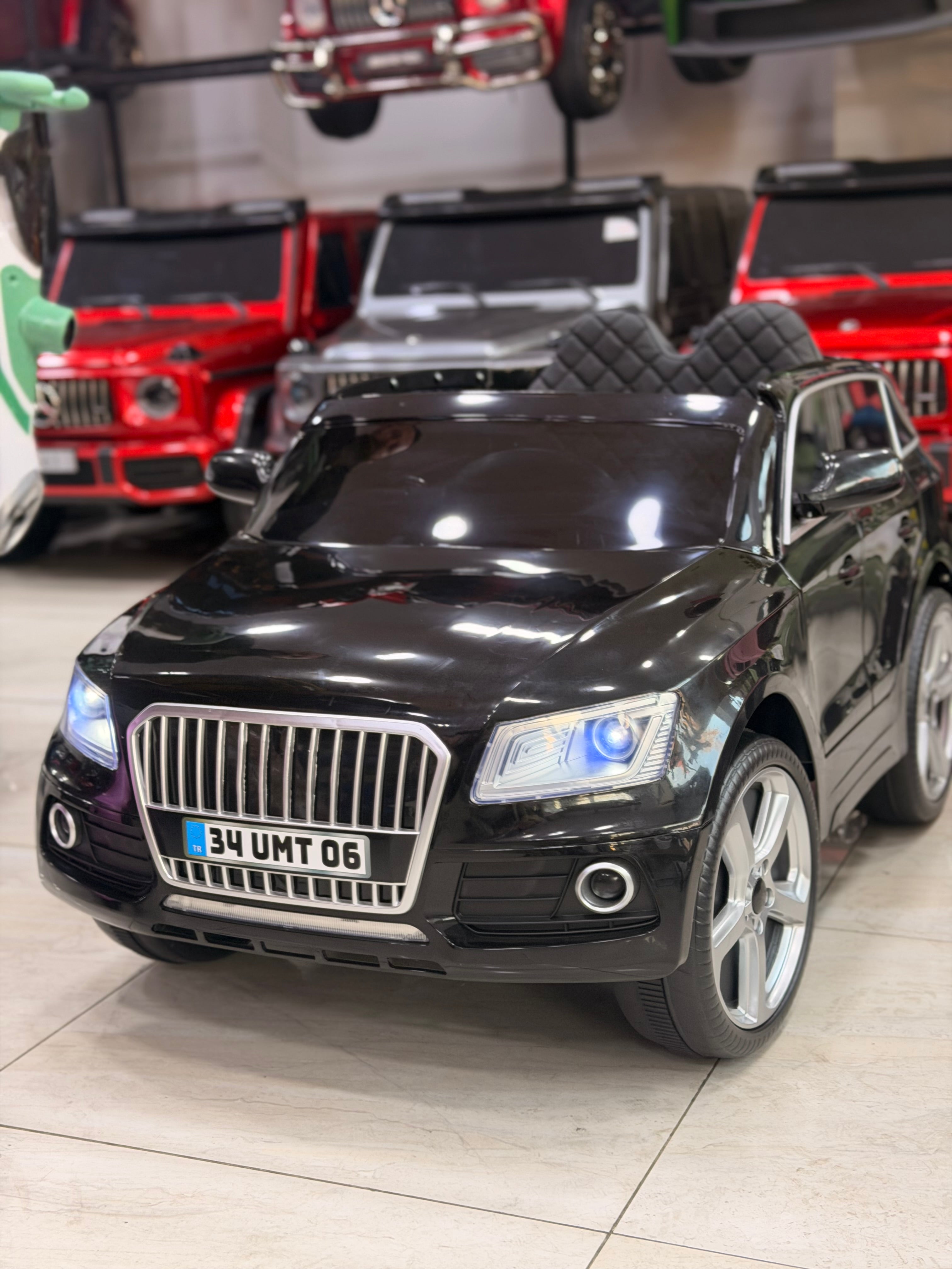 AUDİ AKÜLÜ ARABA 12W 0-6 YAŞ SİYAH