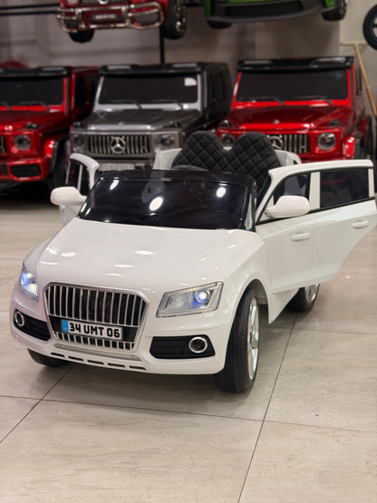 AUDİ AKÜLÜ ARABA 12W 0-6 YAŞ BEYAZ