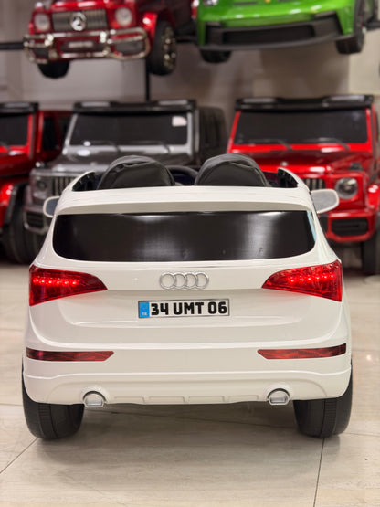 AUDİ AKÜLÜ ARABA 12W 0-6 YAŞ BEYAZ