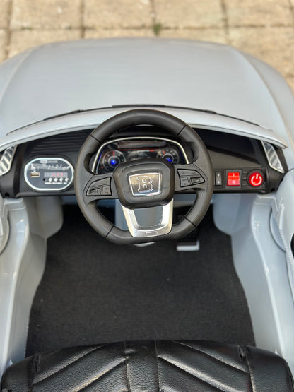 AUDİ AKÜLÜ ARABA 12W 0-6 YAŞ GRİ