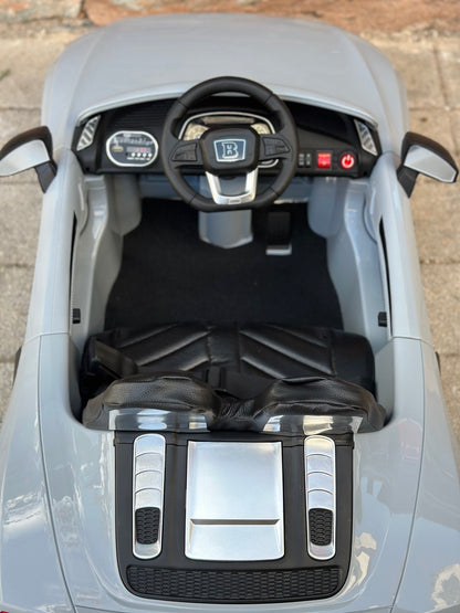 AUDİ AKÜLÜ ARABA 12W 0-6 YAŞ GRİ