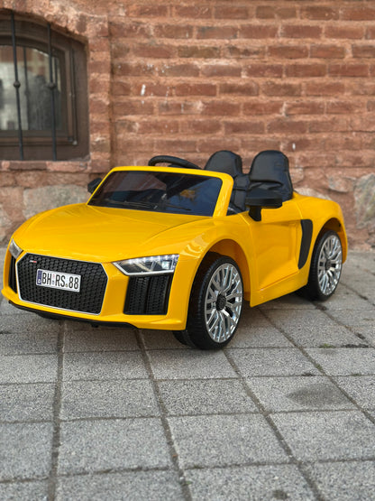 AUDİ AKÜLÜ ARABA 12W 0-6 YAŞ SARI