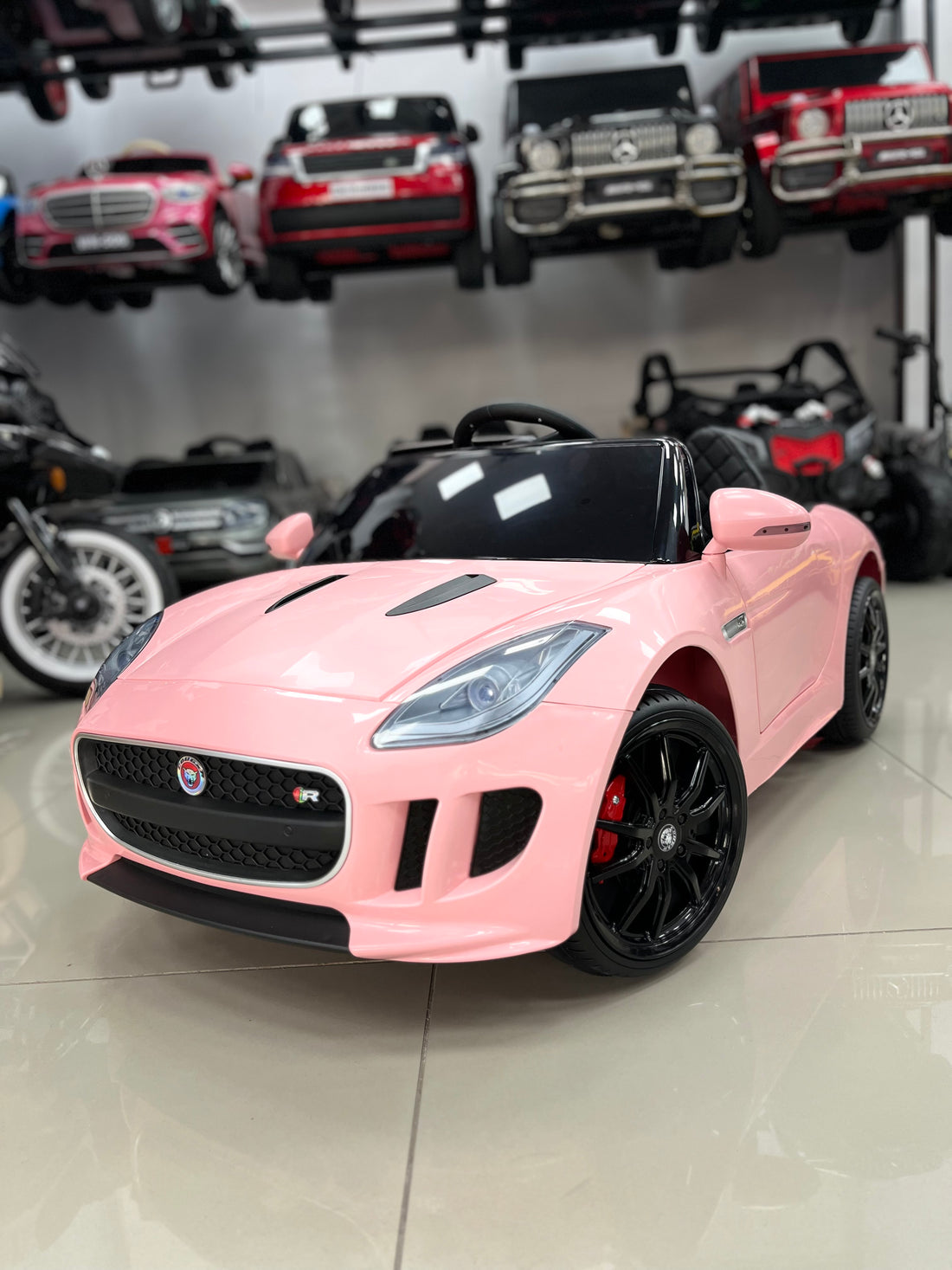 JAGUAR AKÜLÜ ARABA 12W 0-6 YAŞ PEMBE