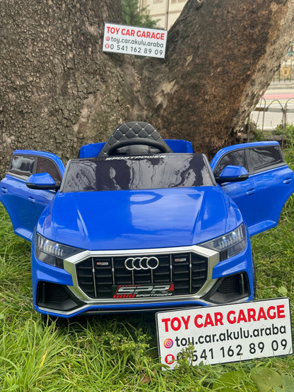 AUDİ AKÜLÜ ARABA 12W 0-6 YAŞ MAVİ
