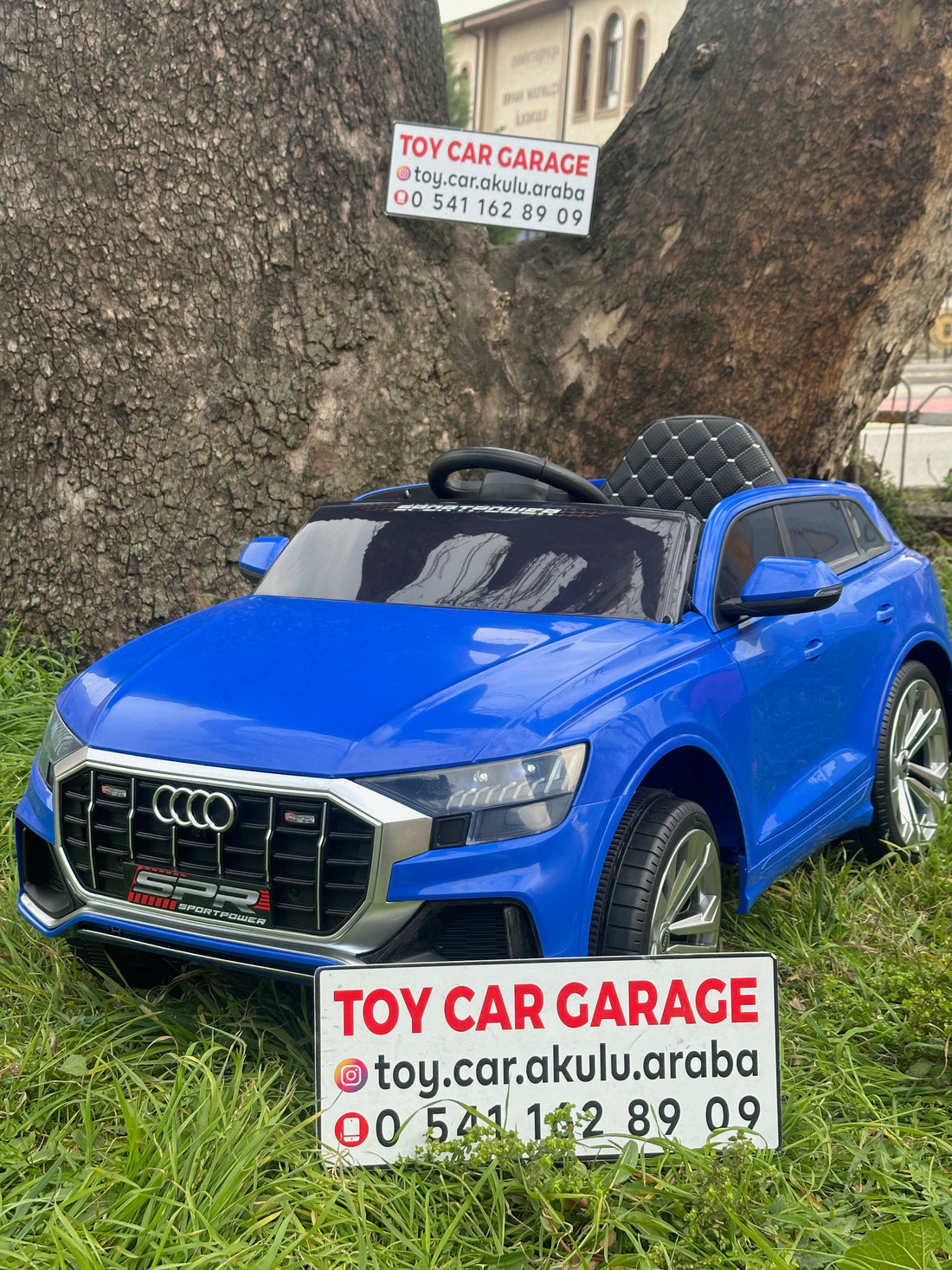 AUDİ AKÜLÜ ARABA 12W 0-6 YAŞ MAVİ