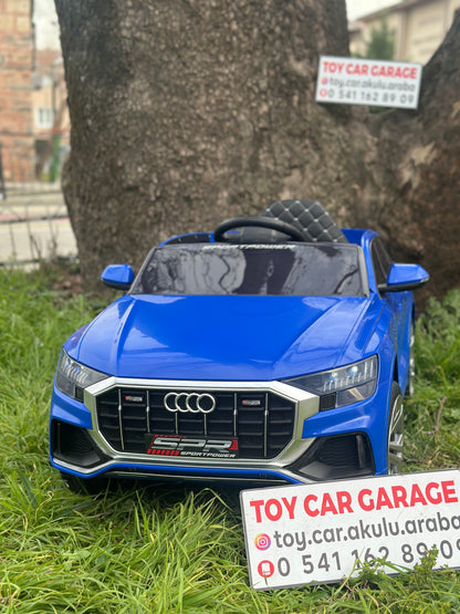 AUDİ AKÜLÜ ARABA 12W 0-6 YAŞ MAVİ