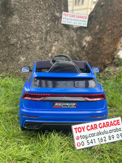 AUDİ AKÜLÜ ARABA 12W 0-6 YAŞ MAVİ