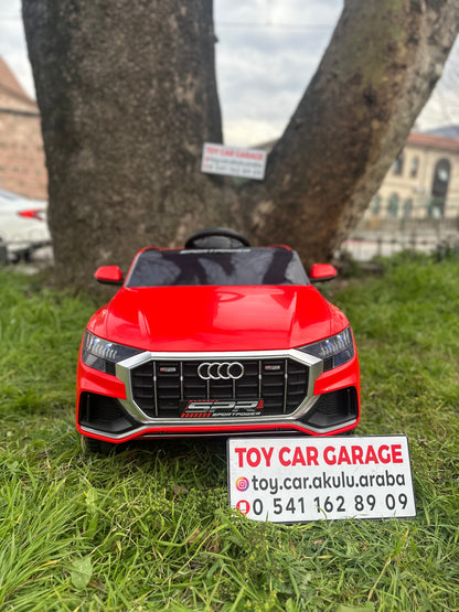 AUDİ AKÜLÜ ARABA 12W 0-6 YAŞ KIRMIZI
