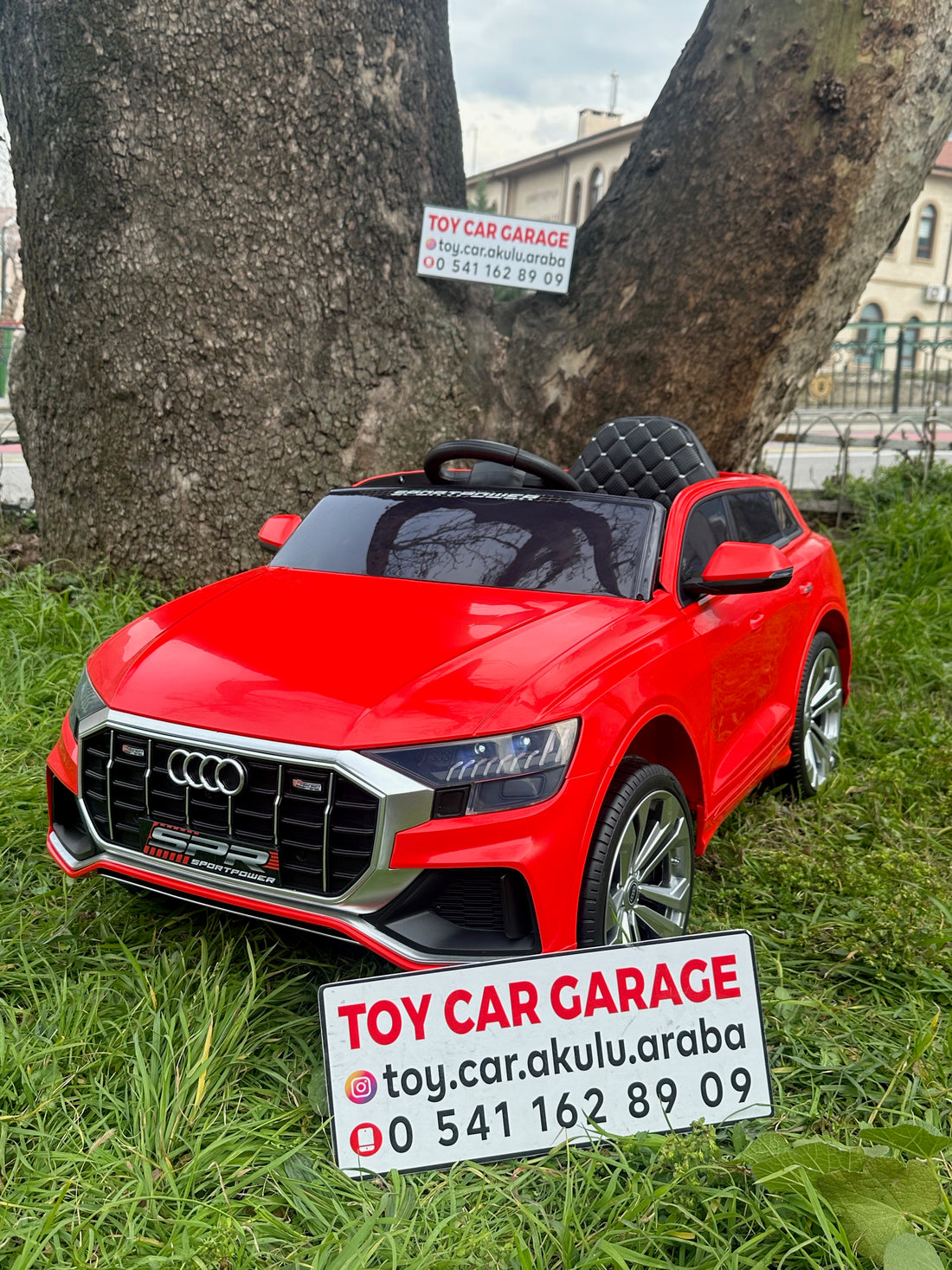 AUDİ AKÜLÜ ARABA 12W 0-6 YAŞ KIRMIZI