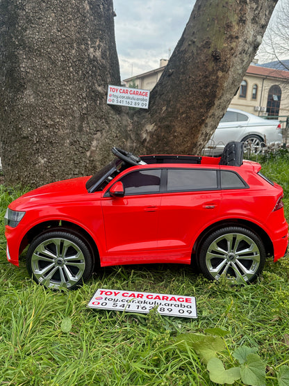 AUDİ AKÜLÜ ARABA 12W 0-6 YAŞ KIRMIZI