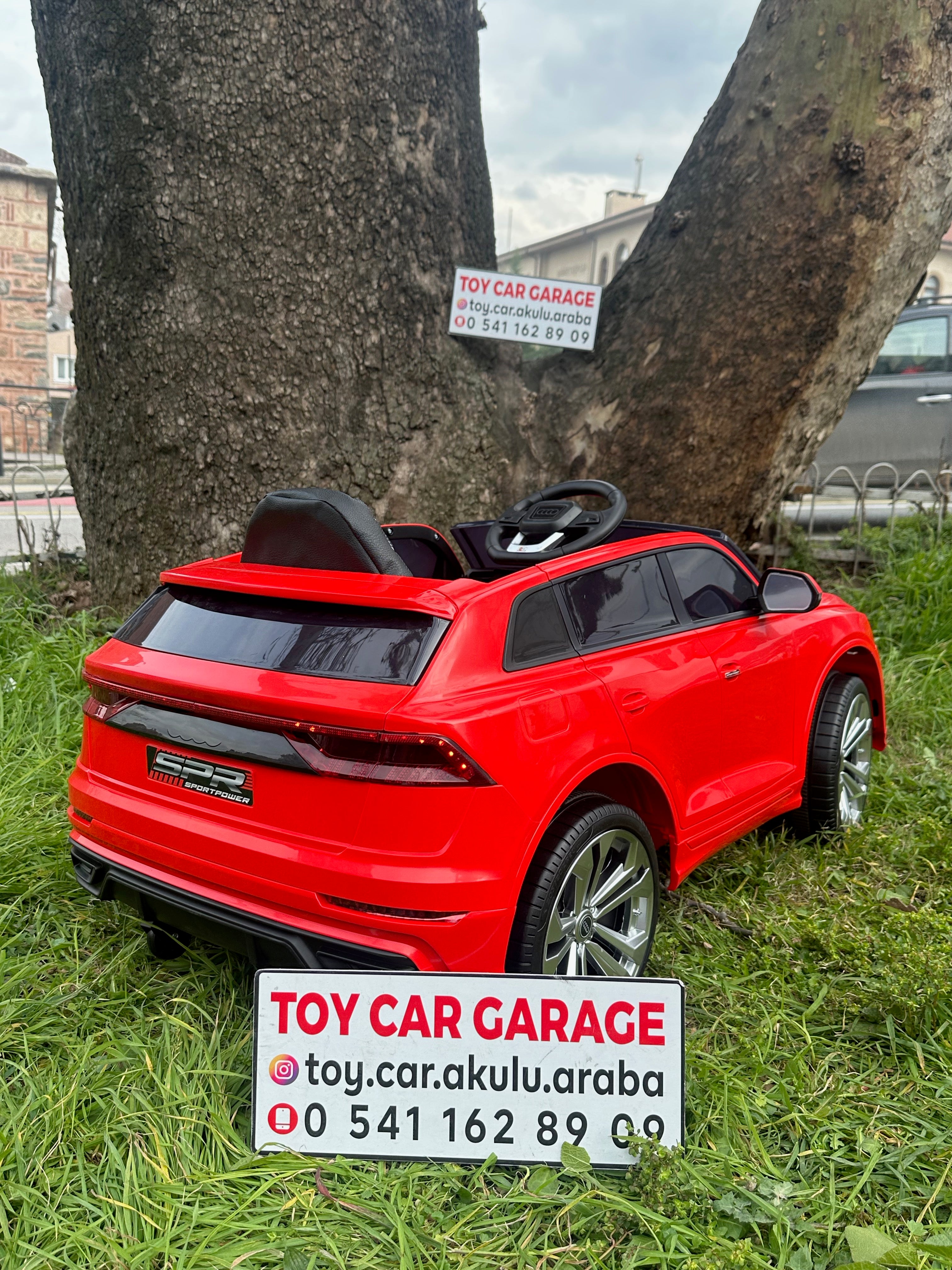 AUDİ AKÜLÜ ARABA 12W 0-6 YAŞ KIRMIZI