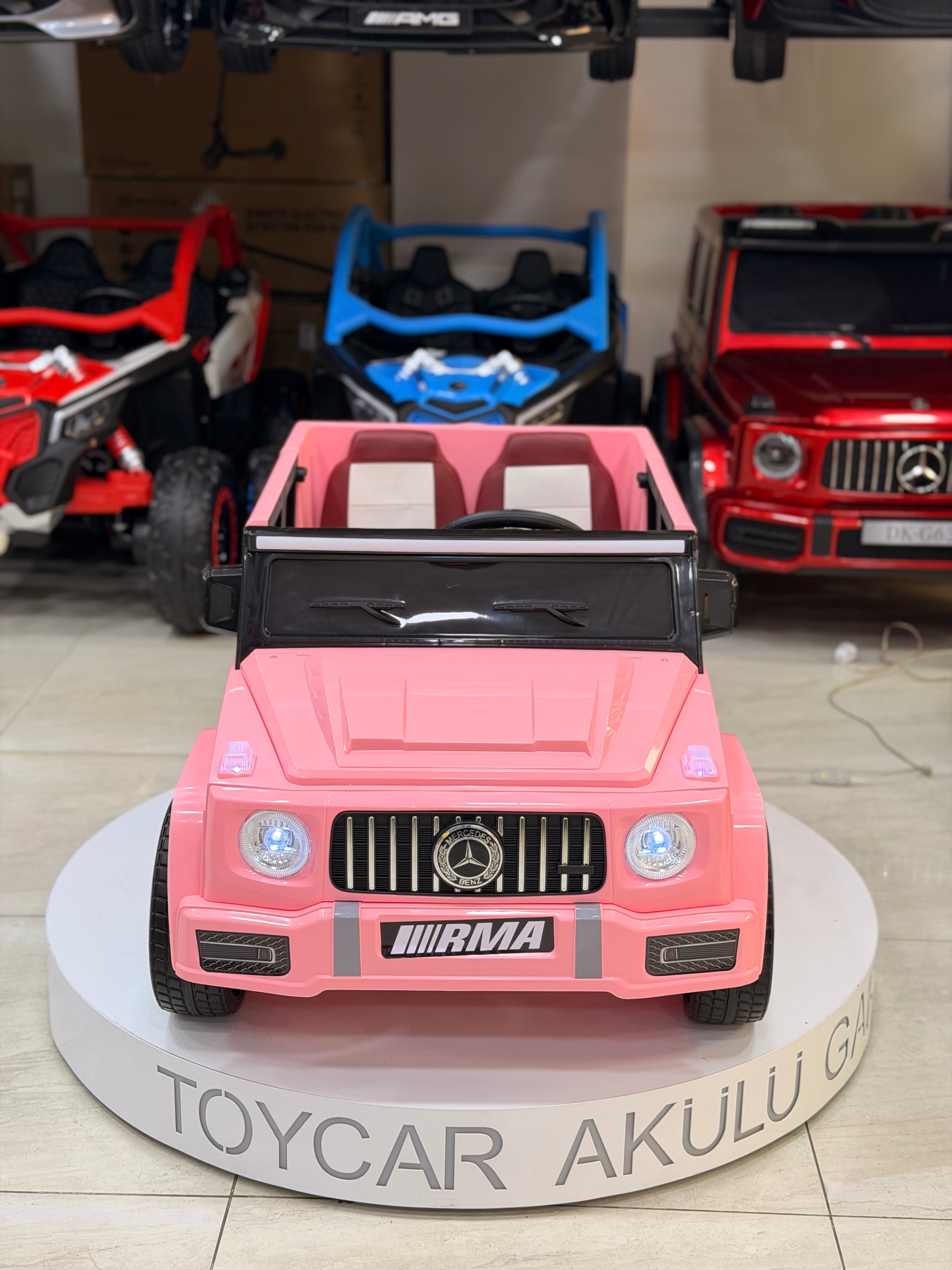MERCEDES G63 KÜÇÜK BOY PEMBE 12W 0-6 YAŞ
