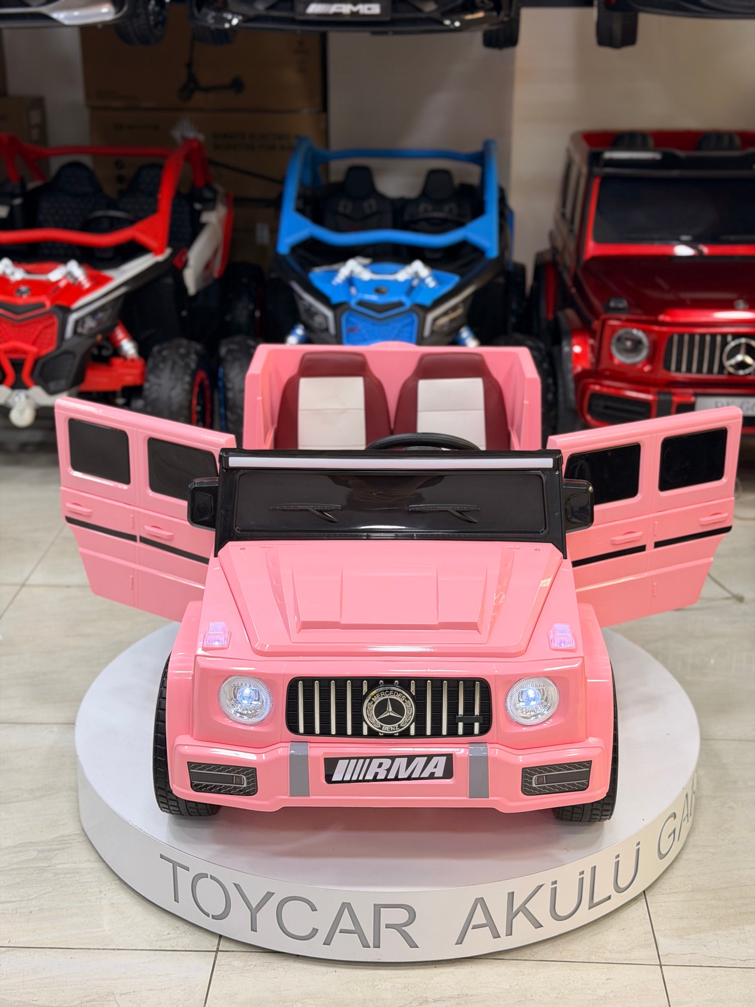 MERCEDES G63 KÜÇÜK BOY PEMBE 12W 0-6 YAŞ