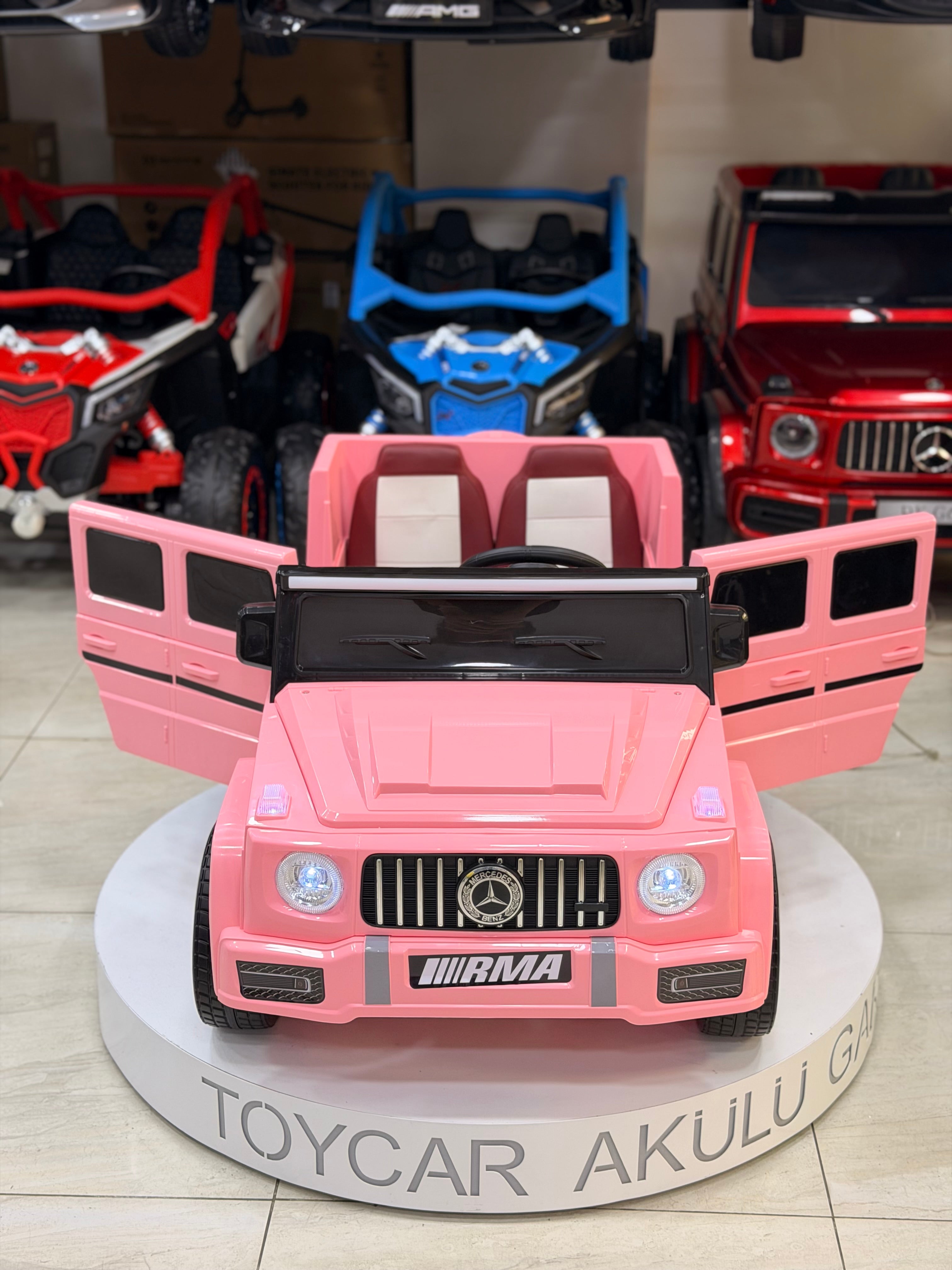 MERCEDES G63 KÜÇÜK BOY PEMBE 12W 0-6 YAŞ