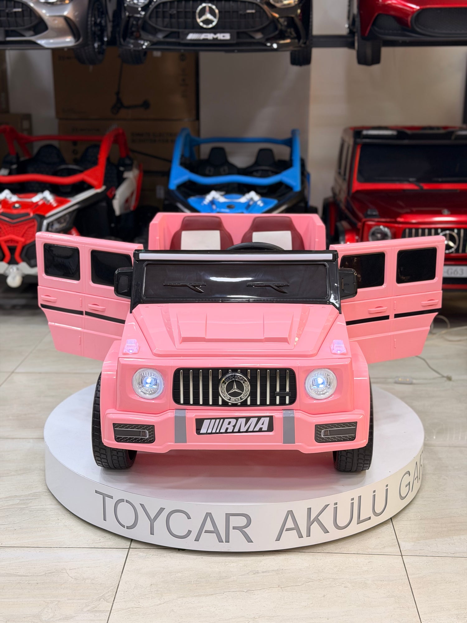MERCEDES G63 KÜÇÜK BOY PEMBE 12W 0-6 YAŞ