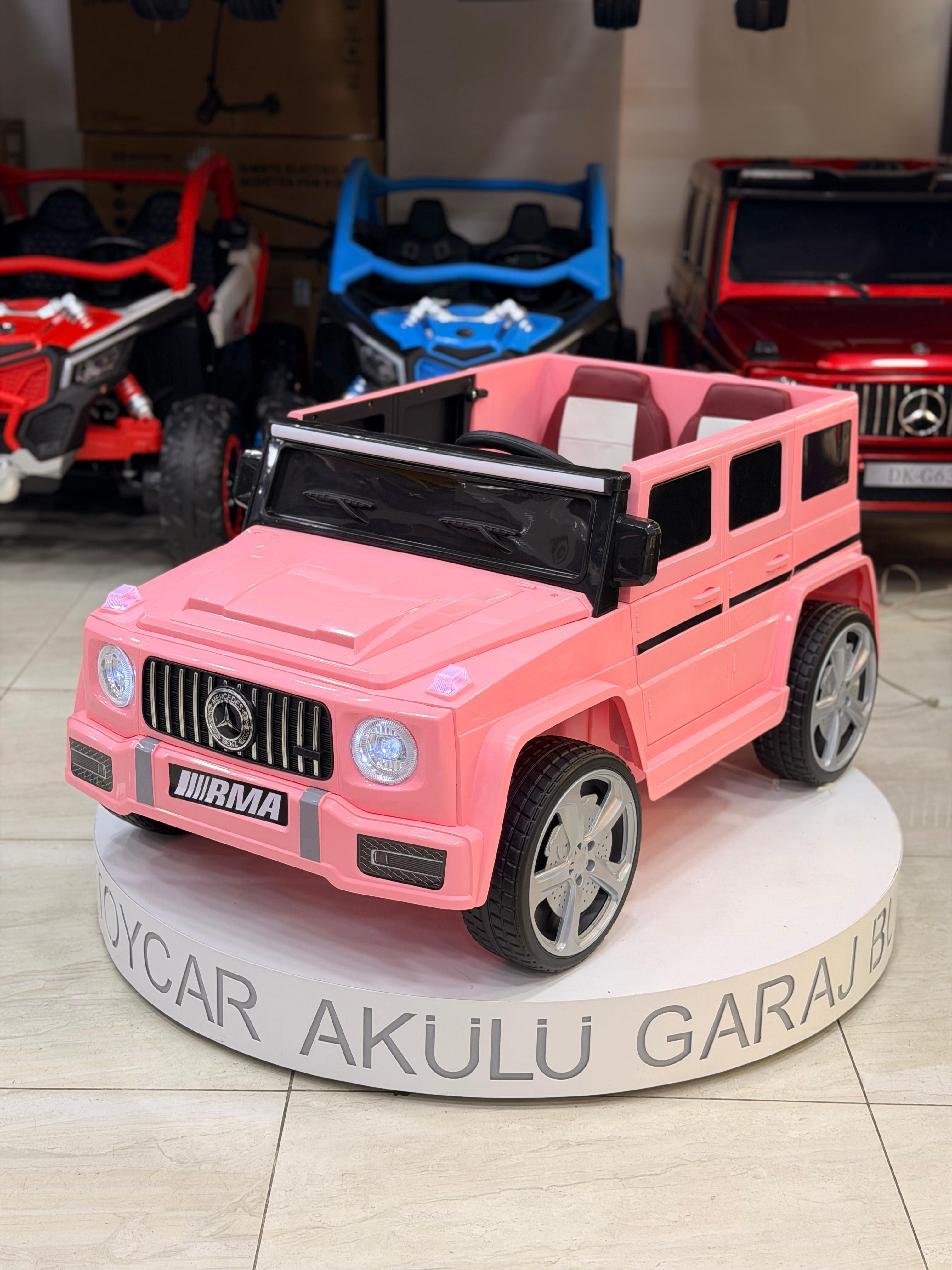 MERCEDES G63 KÜÇÜK BOY PEMBE 12W 0-6 YAŞ