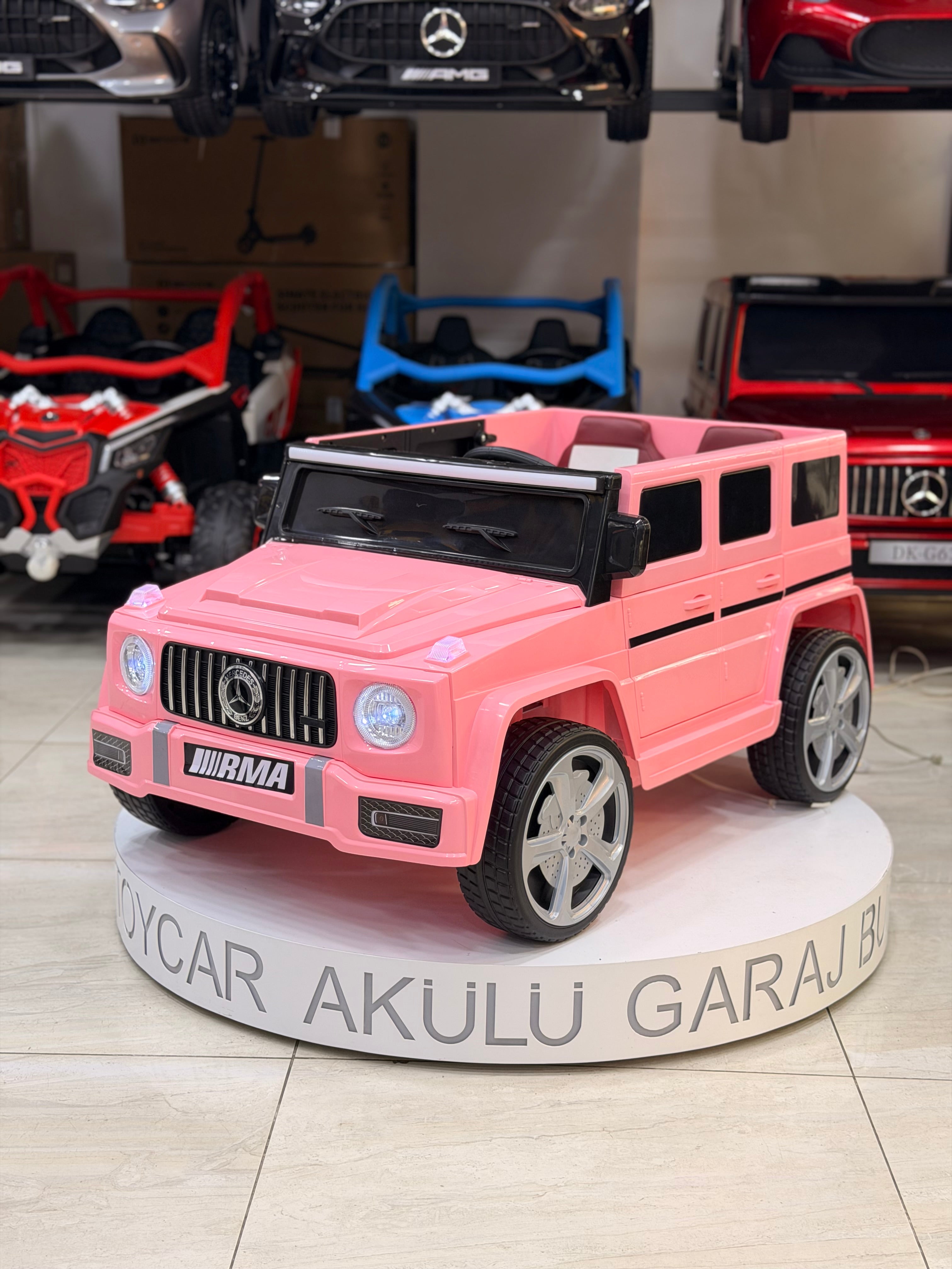 MERCEDES G63 KÜÇÜK BOY PEMBE 12W 0-6 YAŞ