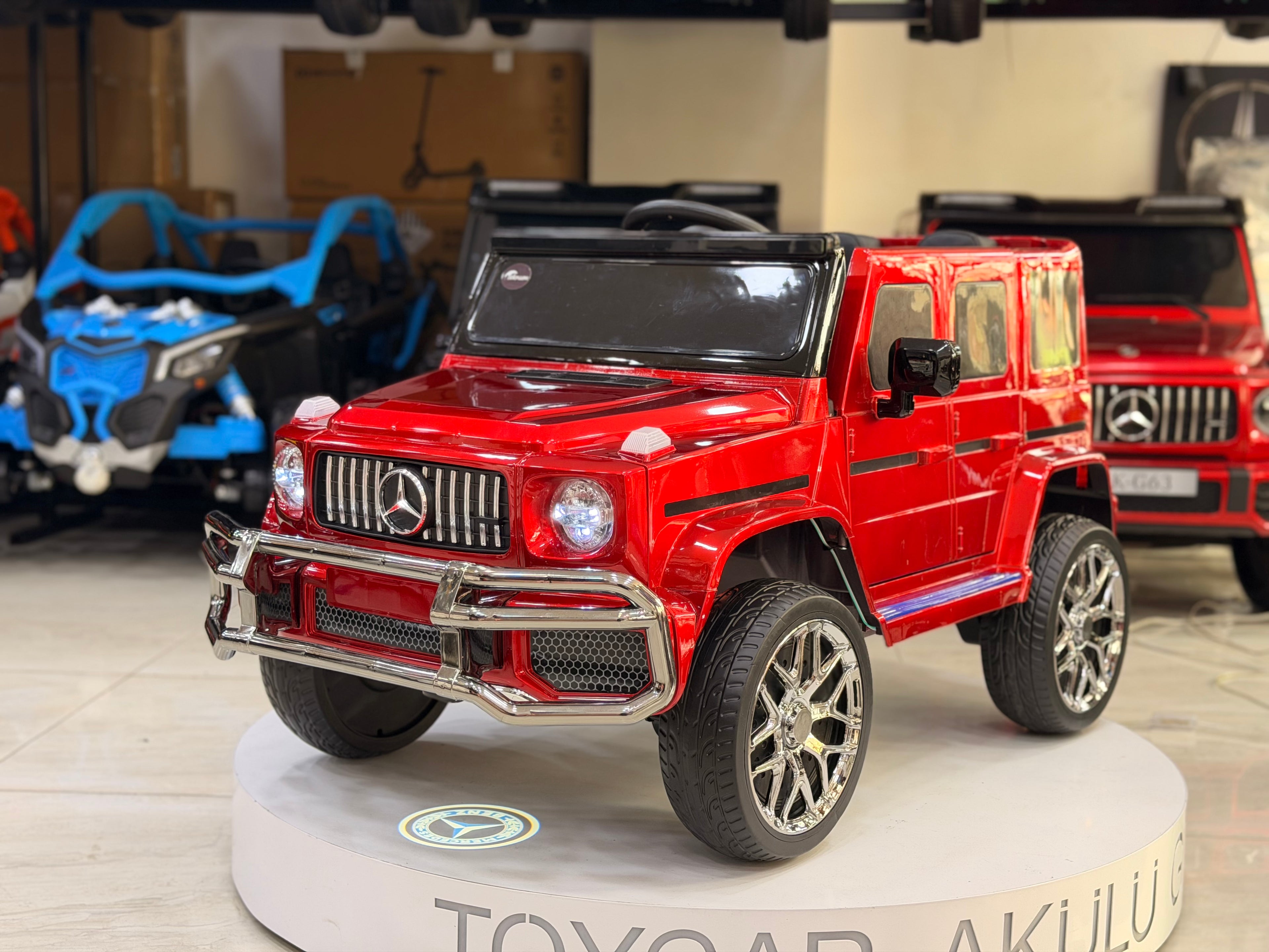 MERCEDES G63 KÜÇÜK BOY 12W 0-6 YAŞ BORDO