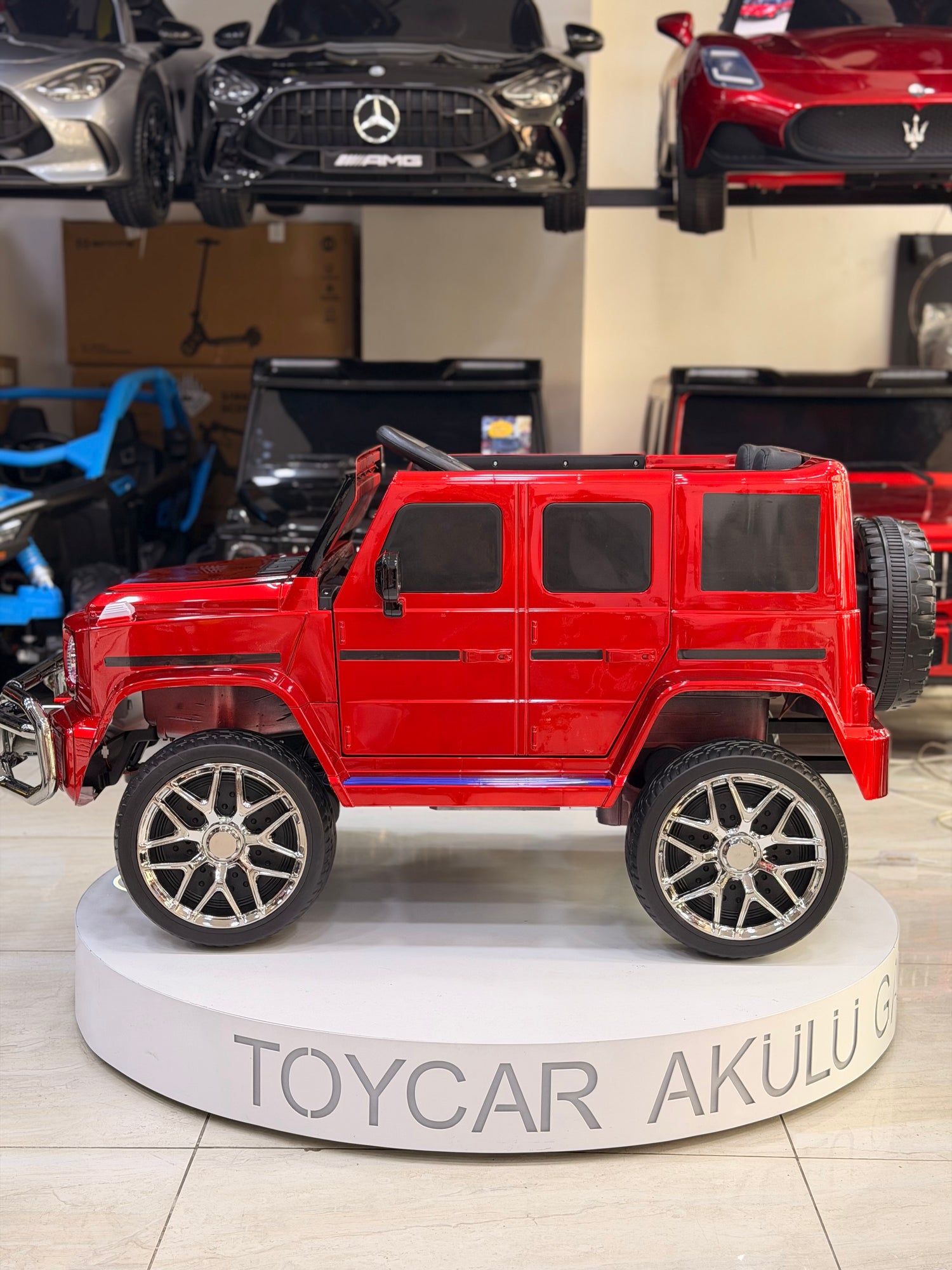 MERCEDES G63 KÜÇÜK BOY 12W 0-6 YAŞ BORDO