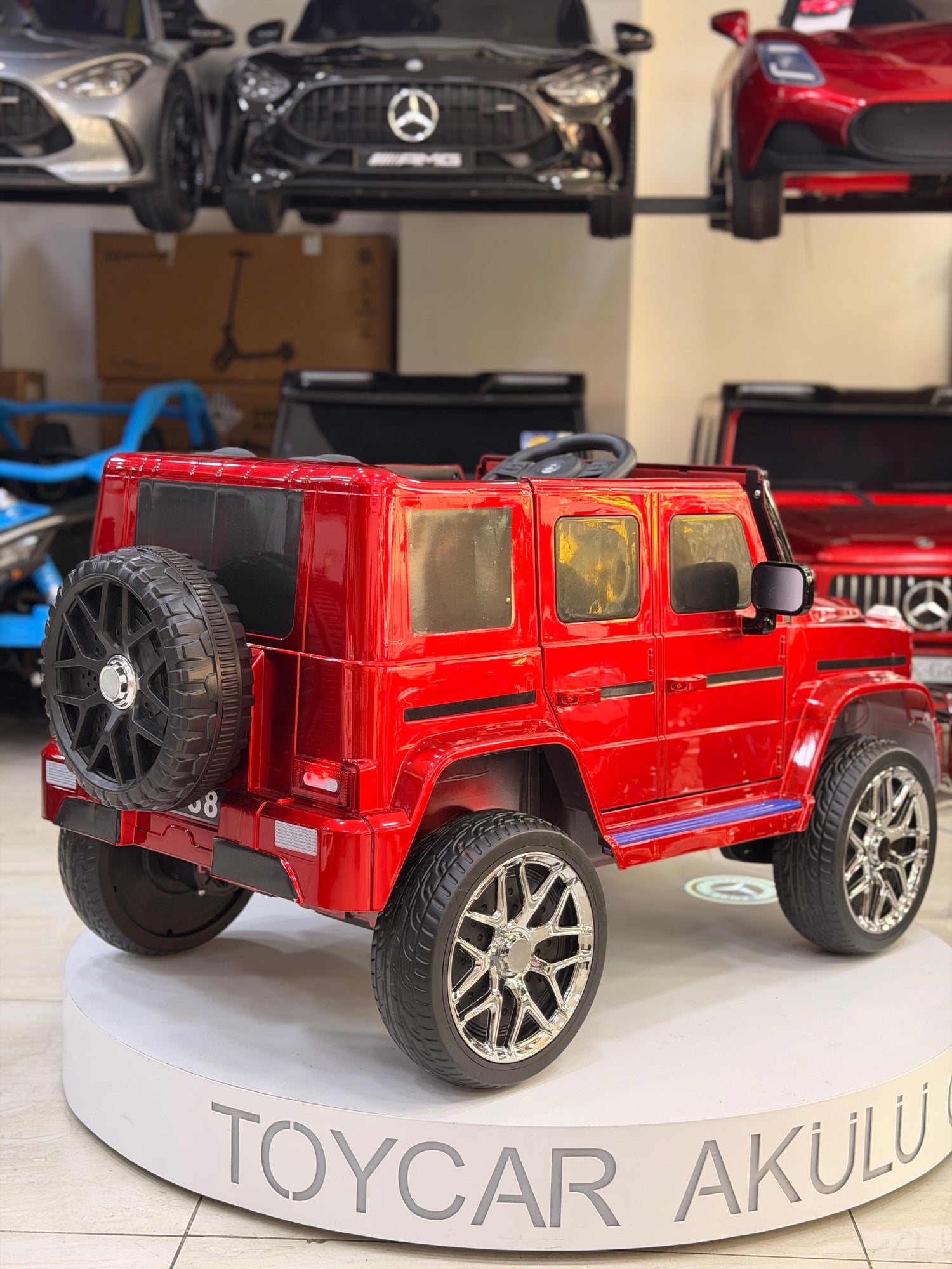 MERCEDES G63 KÜÇÜK BOY 12W 0-6 YAŞ BORDO