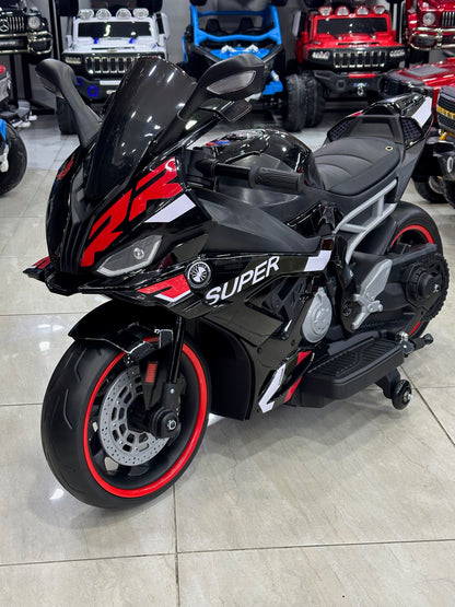 BMW S100RR AKÜLÜ MOTOR 24W 3-9 YAŞ SİYAH