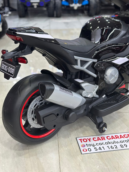 BMW S100RR AKÜLÜ MOTOR 24W 3-9 YAŞ SİYAH