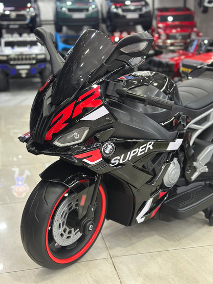 BMW S100RR AKÜLÜ MOTOR 24W 3-9 YAŞ SİYAH