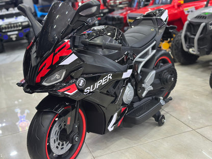 BMW S100RR AKÜLÜ MOTOR 24W 3-9 YAŞ SİYAH