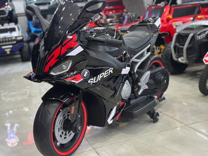 BMW S100RR AKÜLÜ MOTOR 24W 3-9 YAŞ SİYAH