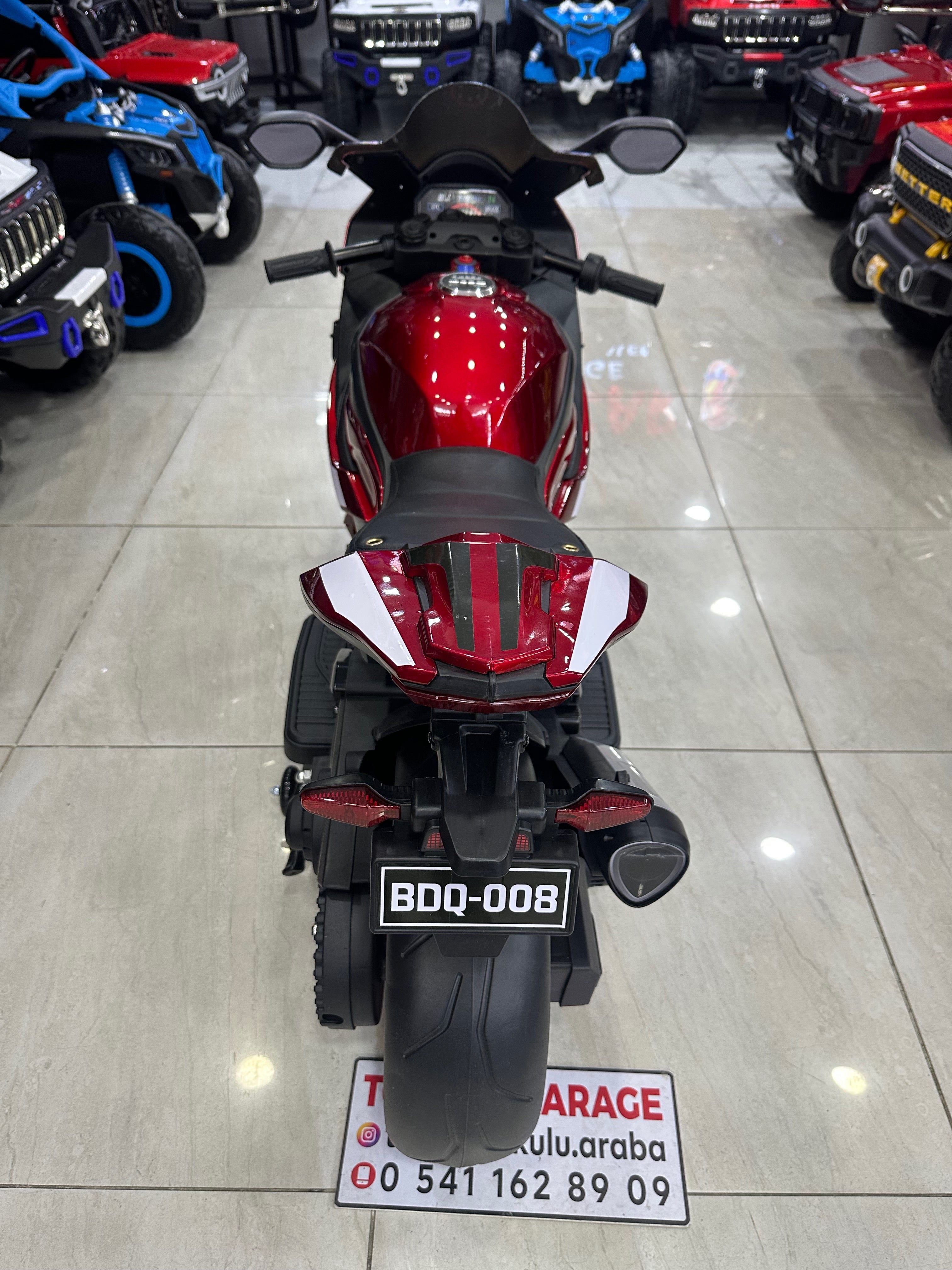 BMW S100RR AKÜLÜ MOTOR 3-9 YAŞ BORDO
